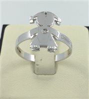 Anello Donna Oro Donna in Oro bianco Diamante 0.01 Ct DCHF3340.001-14